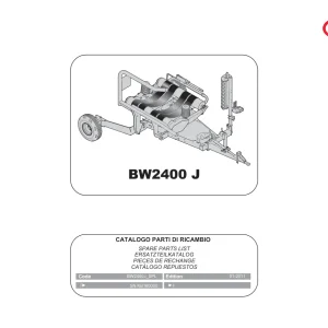 Vicon Bw2400J 2011 Parts Manual