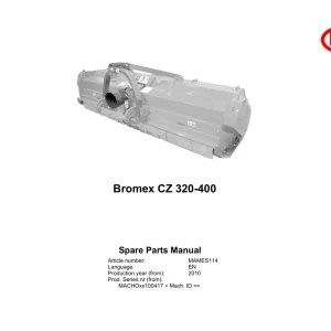 Vicon Bromex Cz 320 400 2010 Parts Manual