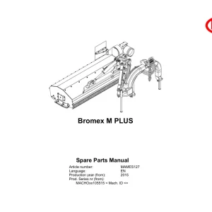 Vicon Bromex M 2015 Parts Manual