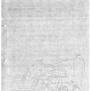 Vicon Ch300 Parts Manual