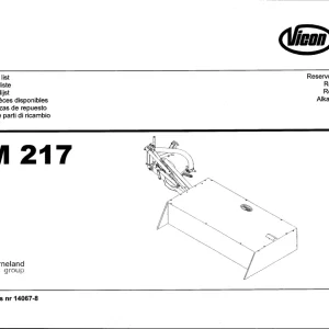 Vicon Cm217 Parts Manual