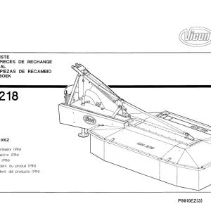 Vicon Cm218 Parts Manual