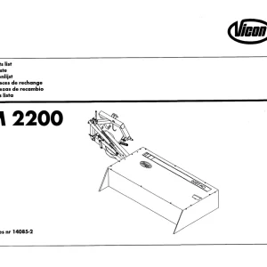 Vicon Cm2200 Parts Manual
