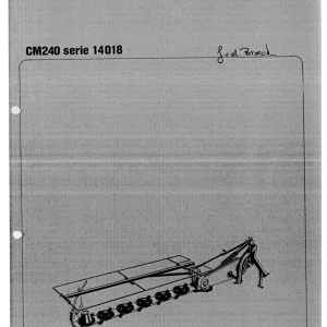Vicon Cm240 Parts Manual