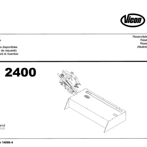Vicon Cm2400 Parts Manual