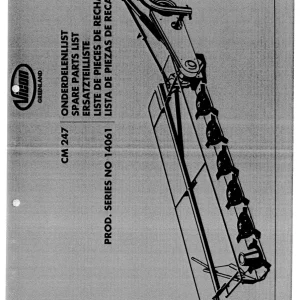 Vicon Cm247 1994 Parts Manual
