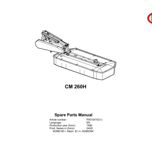 Vicon Cm260H 1996 Parts Manual