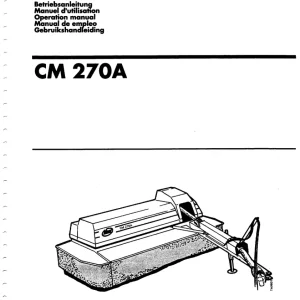 Vicon Cm270A Parts Manual