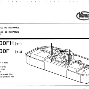 Vicon Cm300F Cm300Fh Parts Manual