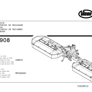 Vicon Cm908 Parts Manual