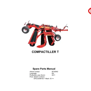 Vicon Compactiller T 2011 Parts Manual
