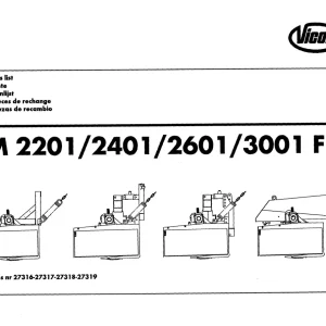 Vicon Dm2201 Dm2401 Dm2601 Dm3001 Parts Manual