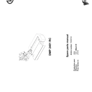 Vicon Dmp 2401 Rc 2004 Parts Manual