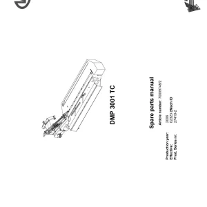 Vicon Dmp3001 Parts Manual
