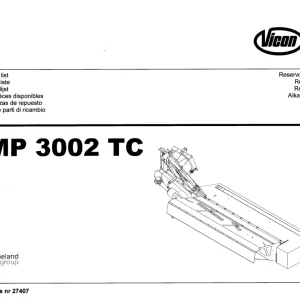 Vicon Dmp3002 Parts Manual