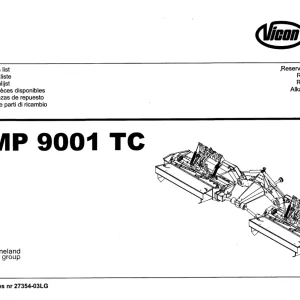 Vicon Dmp9001 Parts Manual