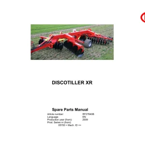 Vicon Discotiller Xr 2009 Parts Manual