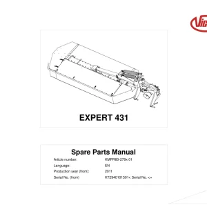 Vicon 431 2011 Parts Manual