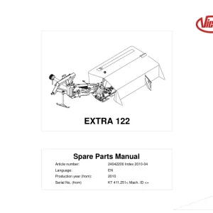 Vicon 122 2010 Parts Manual
