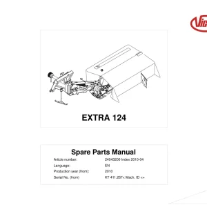 Vicon 124 2010 Parts Manual