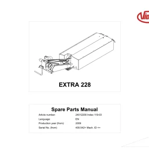 Vicon 228 2009 Parts Manual