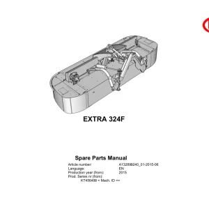 Vicon 324F 2015 Parts Manual