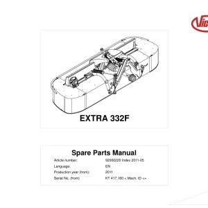 Vicon 332F 2011 Parts Manual