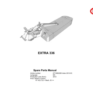 Vicon 336 2012 Parts Manual