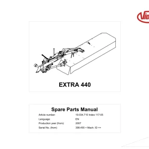 Vicon 440 2007 Parts Manual