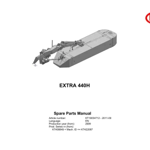Vicon 440H 2009 Parts Manual