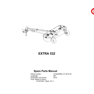 Vicon 532 2014 Parts Manual