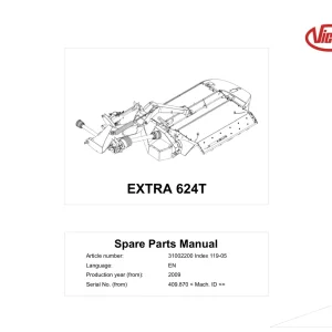 Vicon 624T 2009 Parts Manual