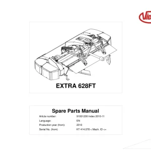Vicon 628Ft 2010 Parts Manual