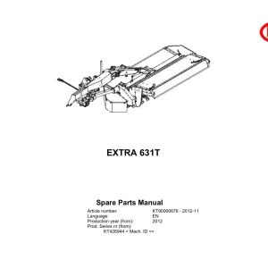 Vicon 631T 2012 Parts Manual