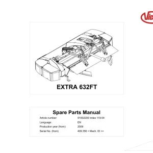 Vicon 632Ft 2009 Parts Manual