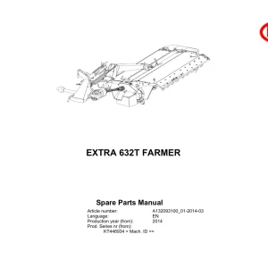 Vicon 632T 2014 Parts Manual