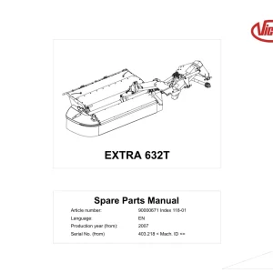 Vicon 632T 2007 Parts Manual