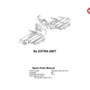 Vicon 690T Bx 2011 Parts Manual