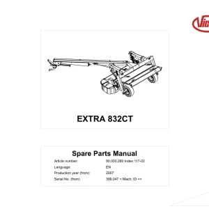 Vicon 832Ct 2007 Parts Manual