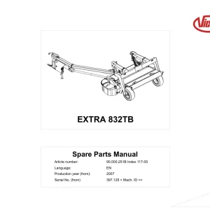 Vicon 832Tb 2007 Parts Manual