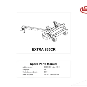 Vicon 835Cr 2007 Parts Manual
