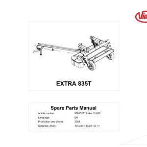 Vicon 835T 2008 Parts Manual