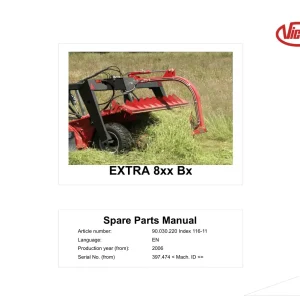 Vicon 8Xx Bx 2006 Parts Manual