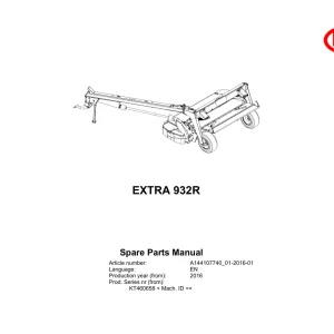 Vicon 932R 2016 Parts Manual