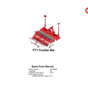 Vicon Ft1 2015 Parts Manual