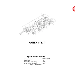 Vicon Fanex 1133 2006 Parts Manual