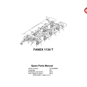 Vicon Fanex 1134 2012 Parts Manual