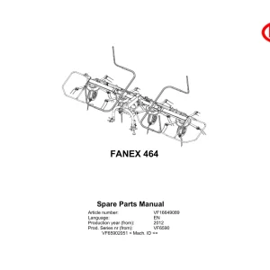 Vicon Fanex 464 2012 Parts Manual
