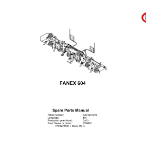 Vicon Fanex 604 2013 Parts Manual