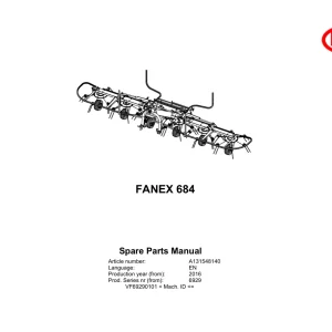 Vicon Fanex 684 2016 Parts Manual